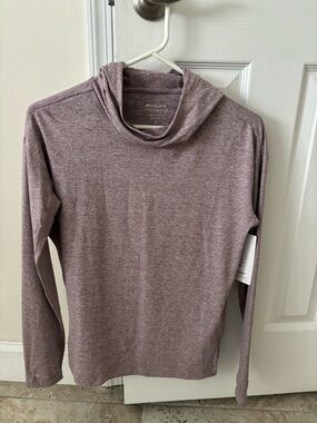 Athleta Heathered Mauve Pullover Hoodie